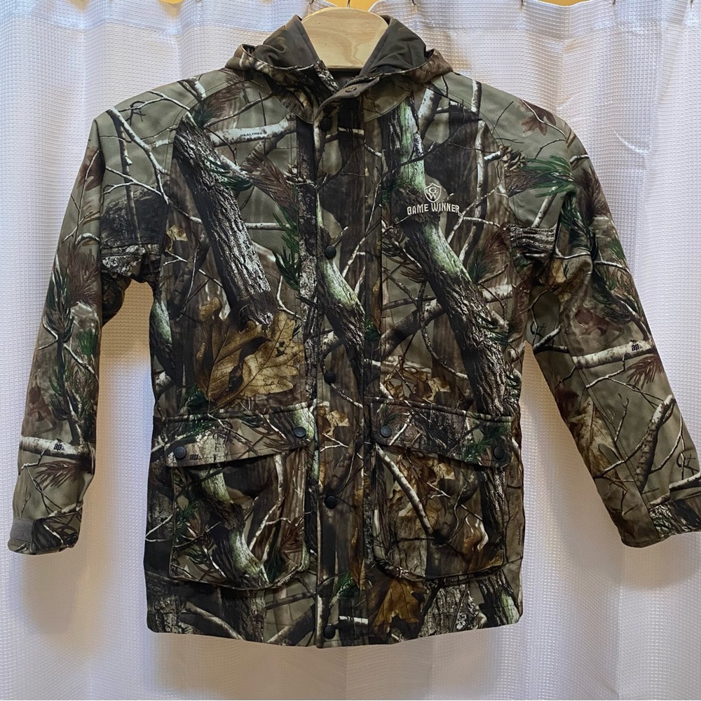 GAME WINNER XL Camo Jacket with Hood and Zip Out Lining